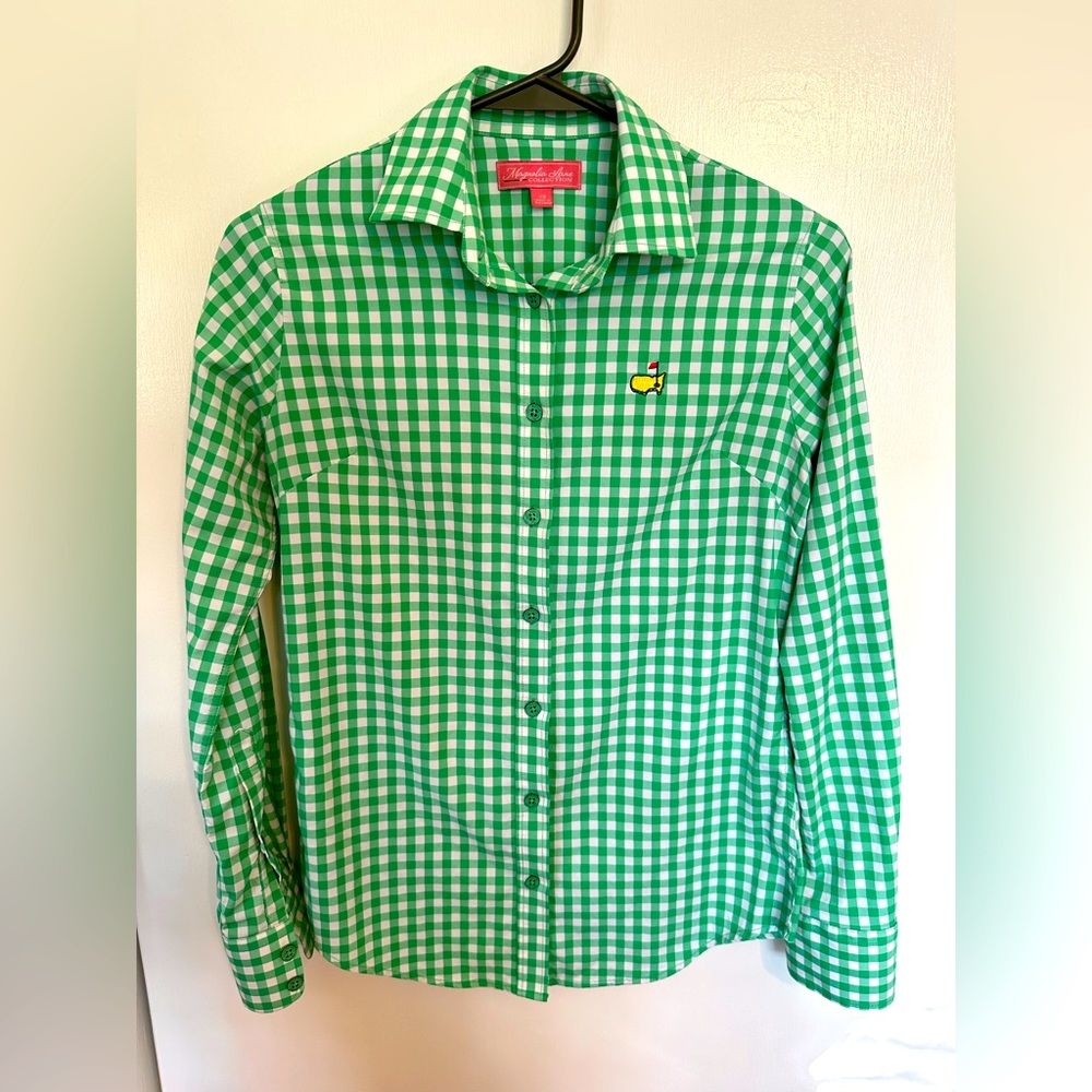 Masters Golf - Magnolia Lane Collection Full Button Long Sleeve Collared Shirt